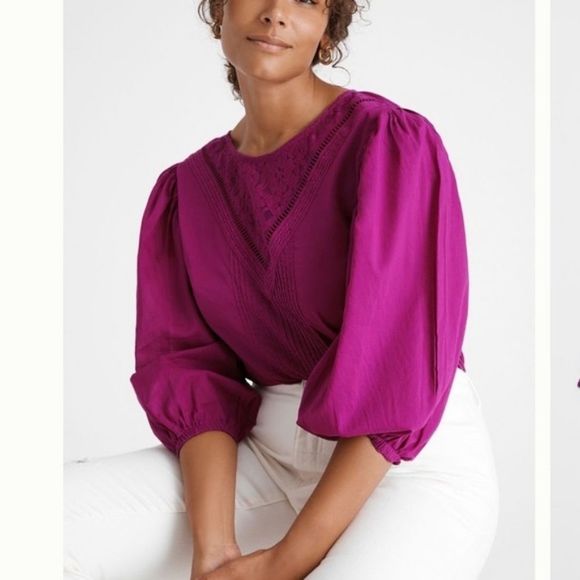 ANTHROPOLOGIE Farm Rio blouse - Picture 1 of 5